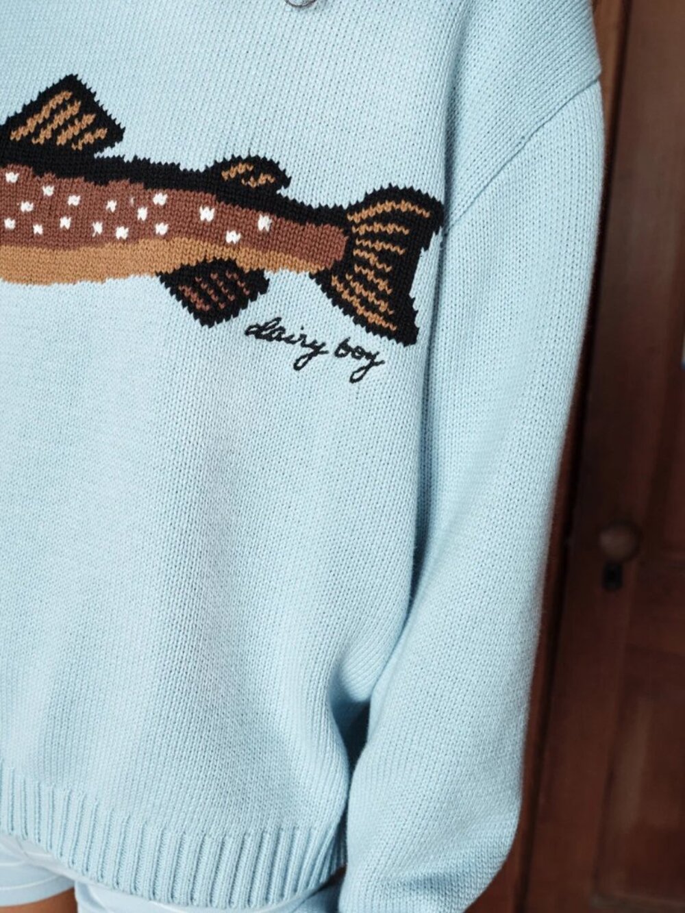 DB The Fisherman's Daughter Sweater Bluepoint S - Picture 2 of 5